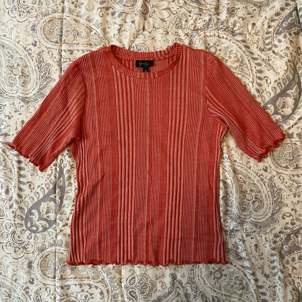 Jessica Simpson Orange Sweater